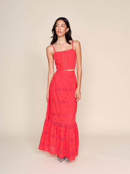 THEREDTHREAD】S strap balloon skirt