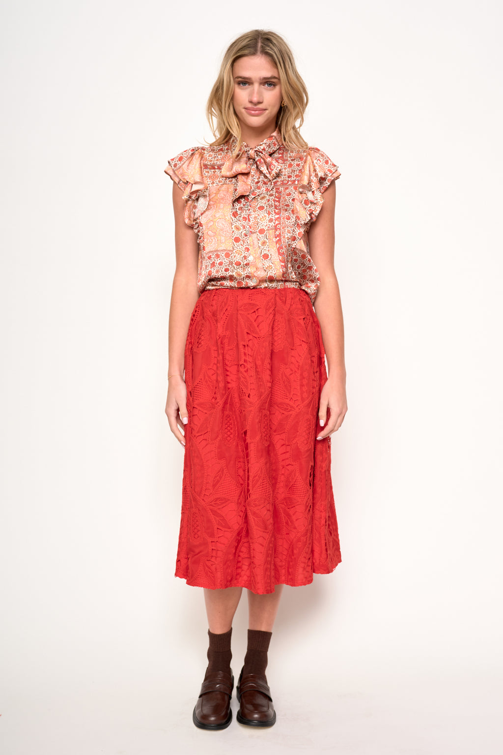 レッドバレンティノ ハートポケットスカート REDValentino｜ハートポケットフレアスカート