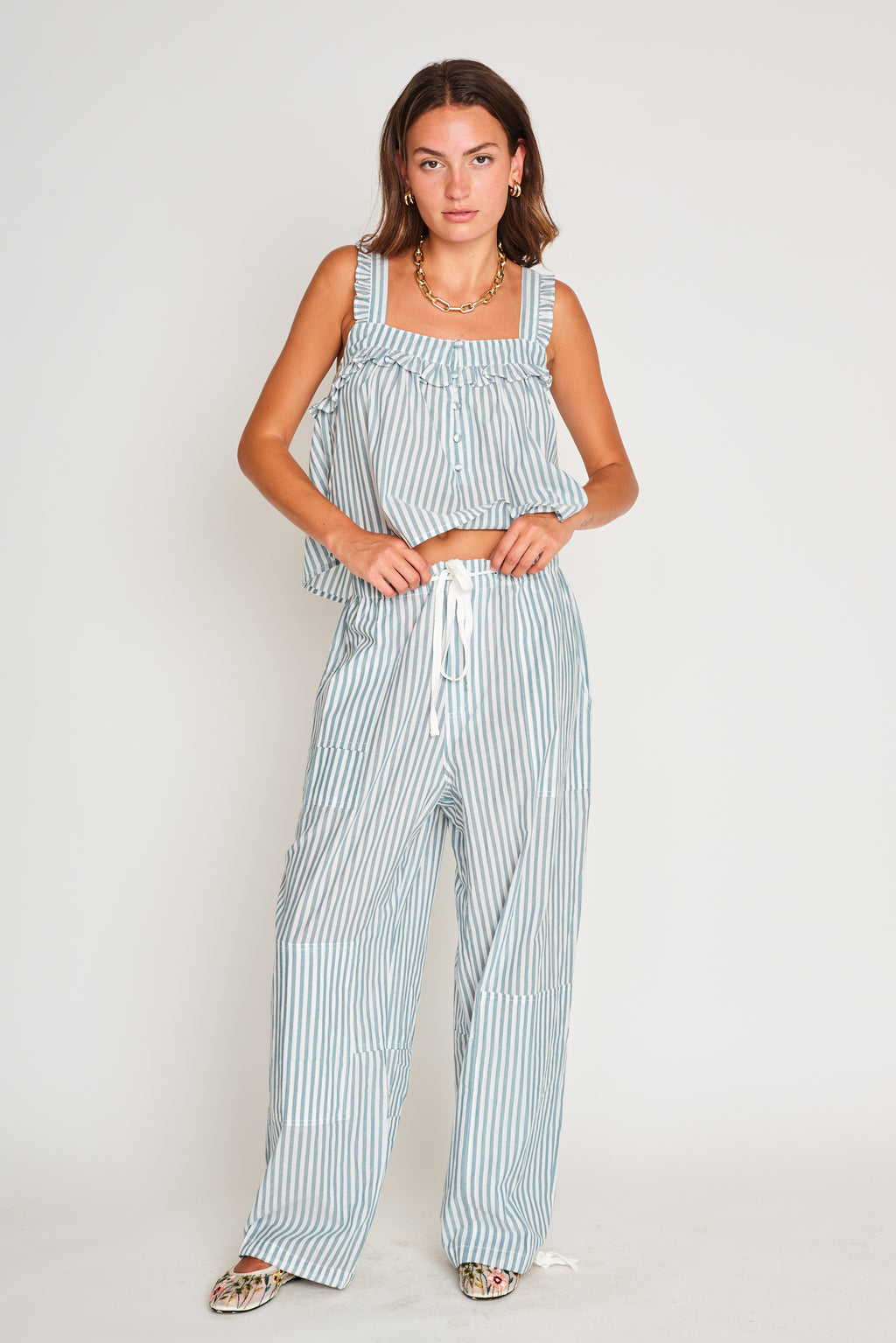 ★VANISHMENT★ Bead parachute pantsdot PARACHUTE PANTS - P1316D – dRA