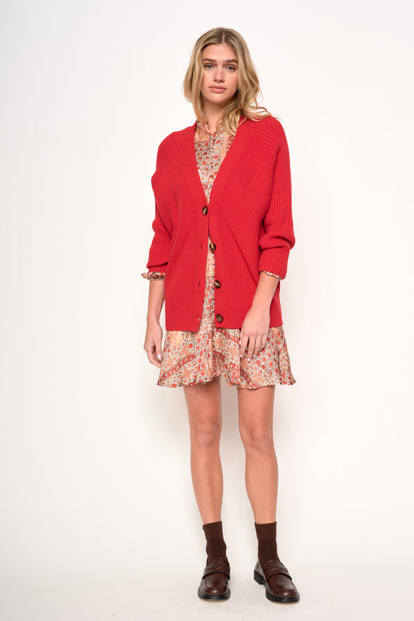 KEIKO CARDIGAN - S0213C-RED