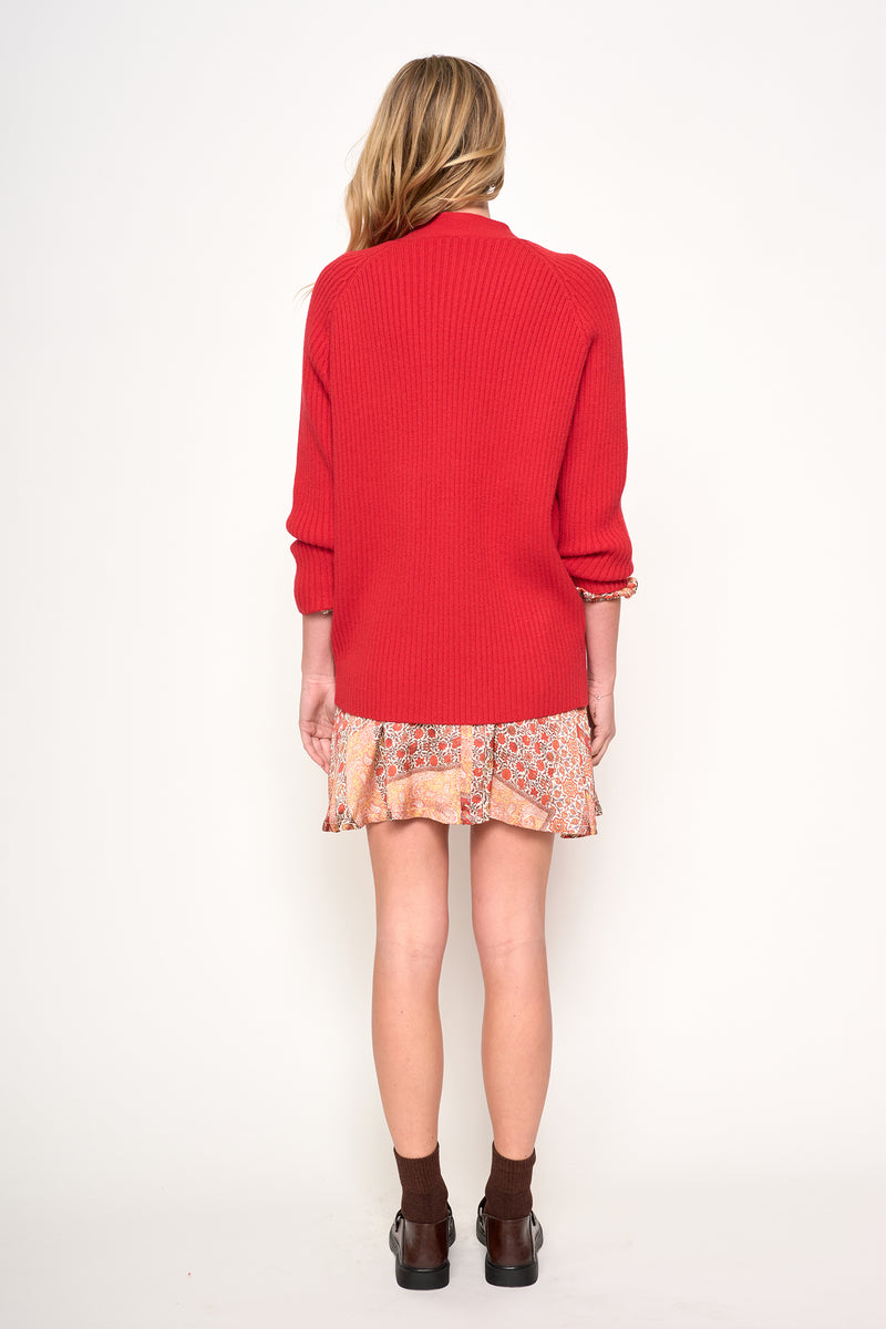 KEIKO CARDIGAN - S0213C-RED