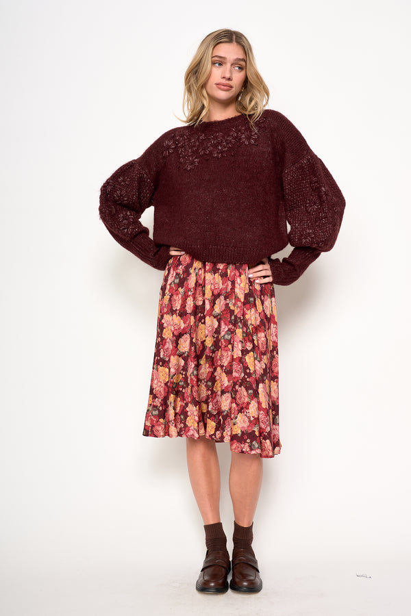 CYNTHIA SWEATER - S1012D-BRGD