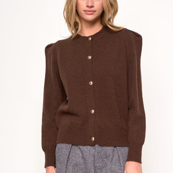 JULIET CARDIGAN - S1574A -BRW – dRA