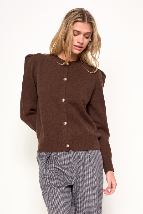 JULIET CARDIGAN - S1574A -BRW